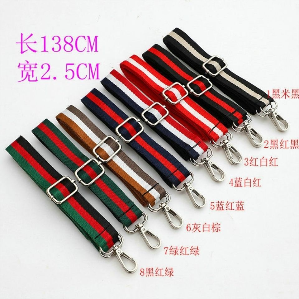 Dây Đeo Túi Xách Bằng Vải Bạt Rộng 2.5Cm Nhiều Màu Sắc Đa Dạng Cho Nữ