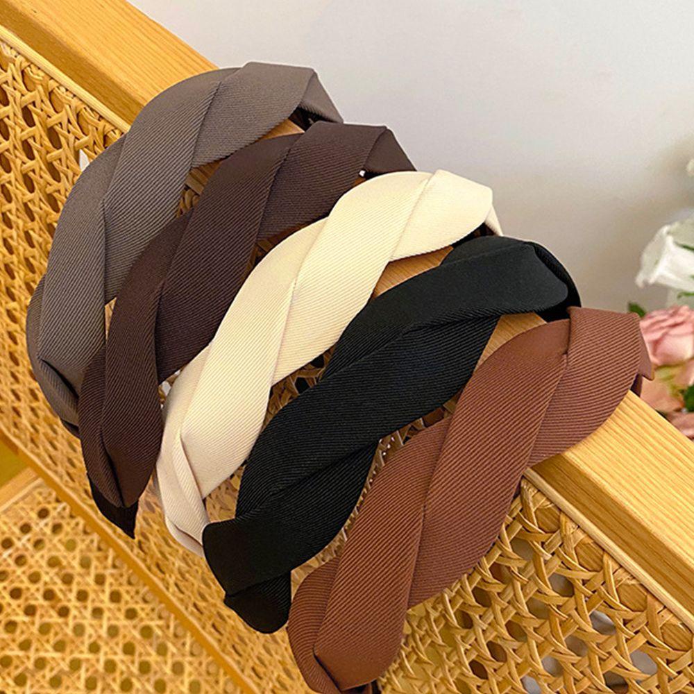 JARRED Dây Buộc Tóc Bằng Nhựa Polyester Màu Sắc Đơn Giản Thanh Lịch Cho Nữ