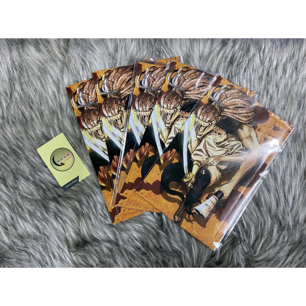 Set bonus quà bìa, bookmark, IDcard, poster Shonen Jump Jujutsu Kaisen