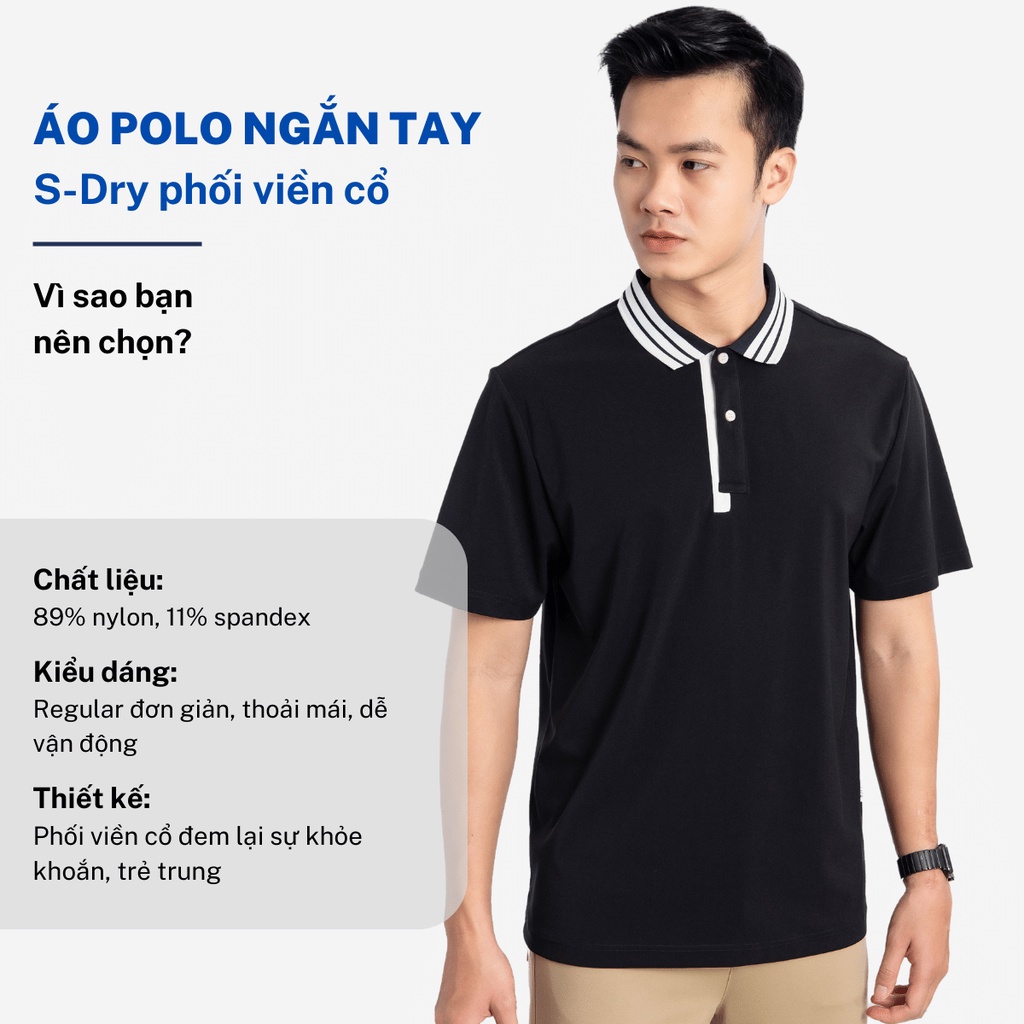 Áo polo nam cổ bẻ CIZA basic cộc tay vải cá sấu cao cấp phong cách trẻ trung size S M L XL size S M L XL  APNR70