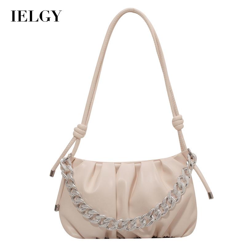 Túi đeo vai IELGY hình đám mây phối dây xích thời trang cho nữ