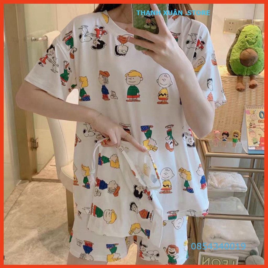 BỘ NGỦ HÌNH KAWS QUÁI VẬT - SET BỘ HÌNH CẬU BÉ - BỘ MẶC NHÀ HÌNH CHÓ CÚN CUTE 👗 💝 - TXShop