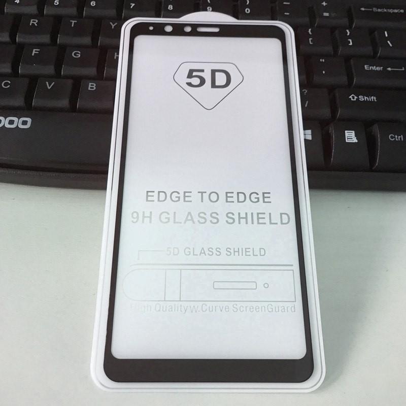 Miếng dán 5D Full màn cho Samsung Galaxy A8 Star - Đen