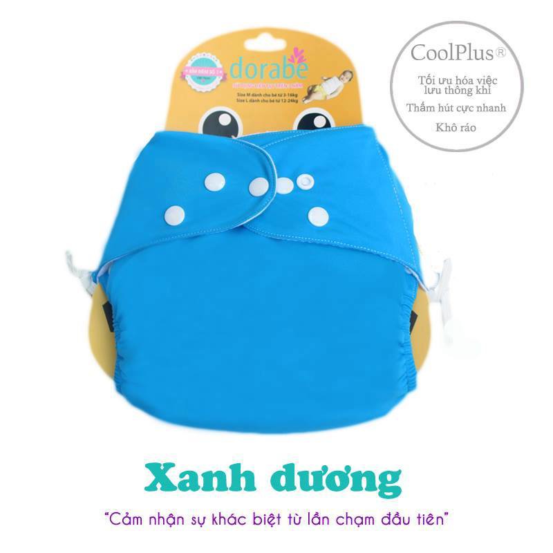 Combo 2 tã vải Dorabe size M- Ban ngày (03kg đến 16kg)