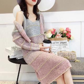 Set váy len 2 món thiết kế dáng rộng trẻ trung quyến rũ hợp thời trang 2019 cho nữ