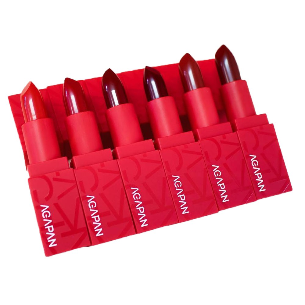 Bảng màu Son Thỏi Agapan Pit A Pat Lipstick Red (Vỏ đỏ)