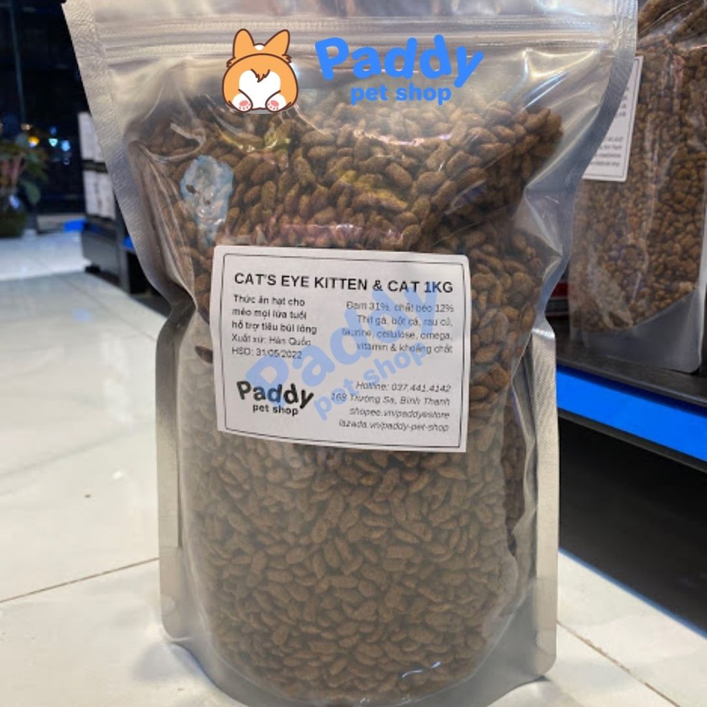 [Túi Chia 1kg] Hạt Catsrang - Cat's Eye Tiêu Búi Lông Cho Mèo Mọi Lứa Tuổi