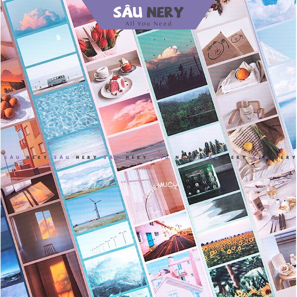 [SALE XẢ HÀNG] Sâu Nery - SN180 - Dải sticker phong cảnh chill chill