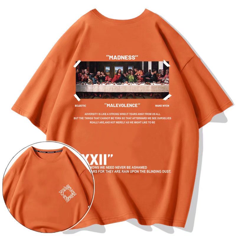 Áo Thun Tay Ngắn Cổ Tròn In Họa Tiết Hoạt Hình Thời Trang Mùa Hè Dành Cho Nam Size M-8XL