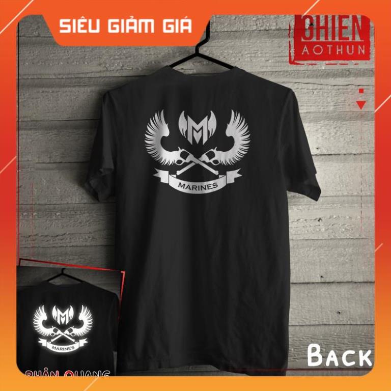 Áo thun UMAD unisex gaming LOL Marines v.1 phản quang esports nam nữ tay ngắn (40kg-110kg)