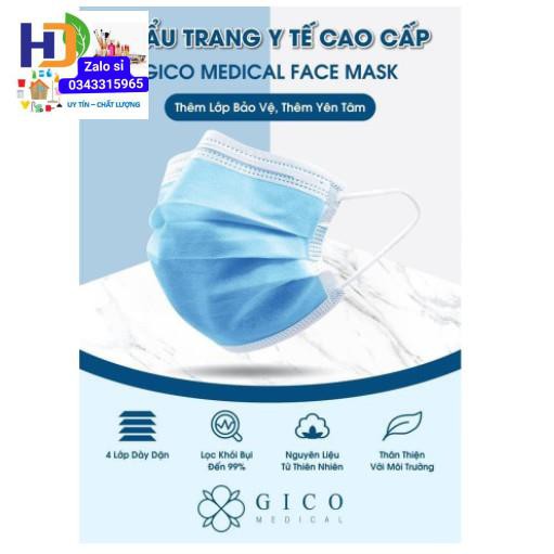 Khẩu Trang Y Tế 4 Lớp, Hộp 50 CÁI