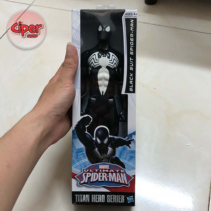 Mô hình Black Suit Spider Man 30cm -  Titan Hero Series