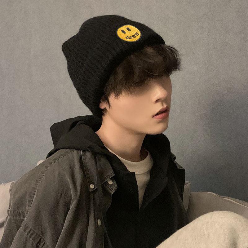 Mũ Len Dệt Kim Giữ Ấm Phong Cách Harajuku Hàn Quốc Thời Trang Thu Đông Dành Cho Cặp Đôi Nam Và Nữ