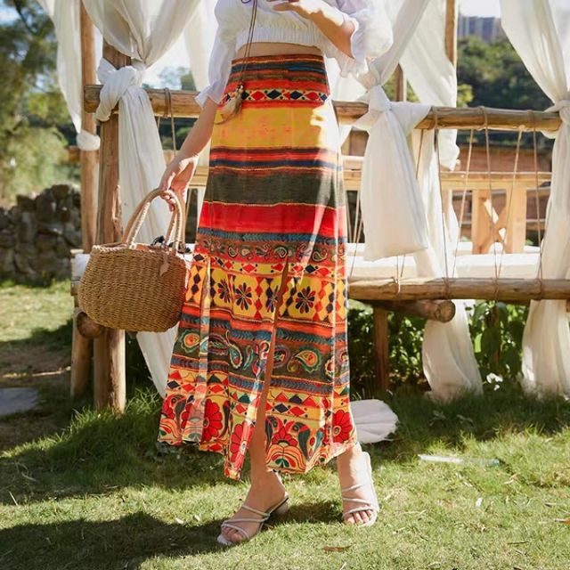 SÉT ÁO, VÁY MAXI  PHONG CÁCH BOHO VINTAGE