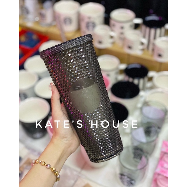 Ly nhựa 2 lớp ly gai studded coldcup Starbucks 709ml phiên bản Taiwan 2022