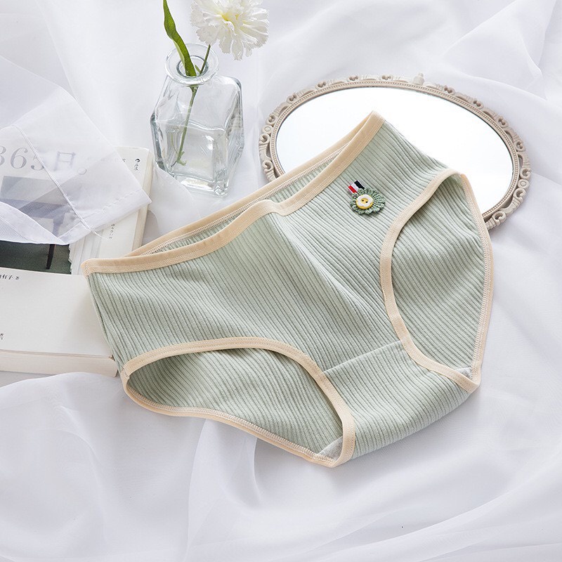 Quần lót nữ cotton gân tăm kháng khuẩn