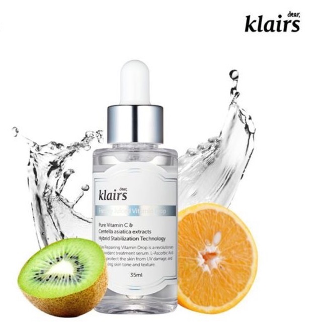 (AUTH) Tinh Chất Vitamin C Dưỡng Trắng, Mờ Thâm Klairs Freshly Juiced Vitamin Drop [Nhập Khẩu Chính Hãng]