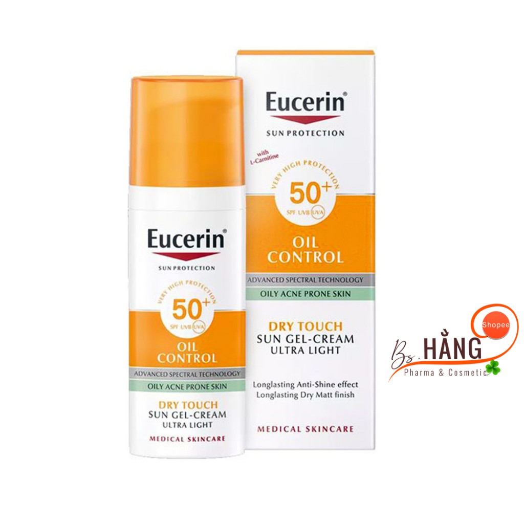 ✅[Chính Hãng] Kem Chống Nắng Kiểm Soát Dầu EUCERIN Sun Gel-Creme Oil Control Dry Touch SPF 50+