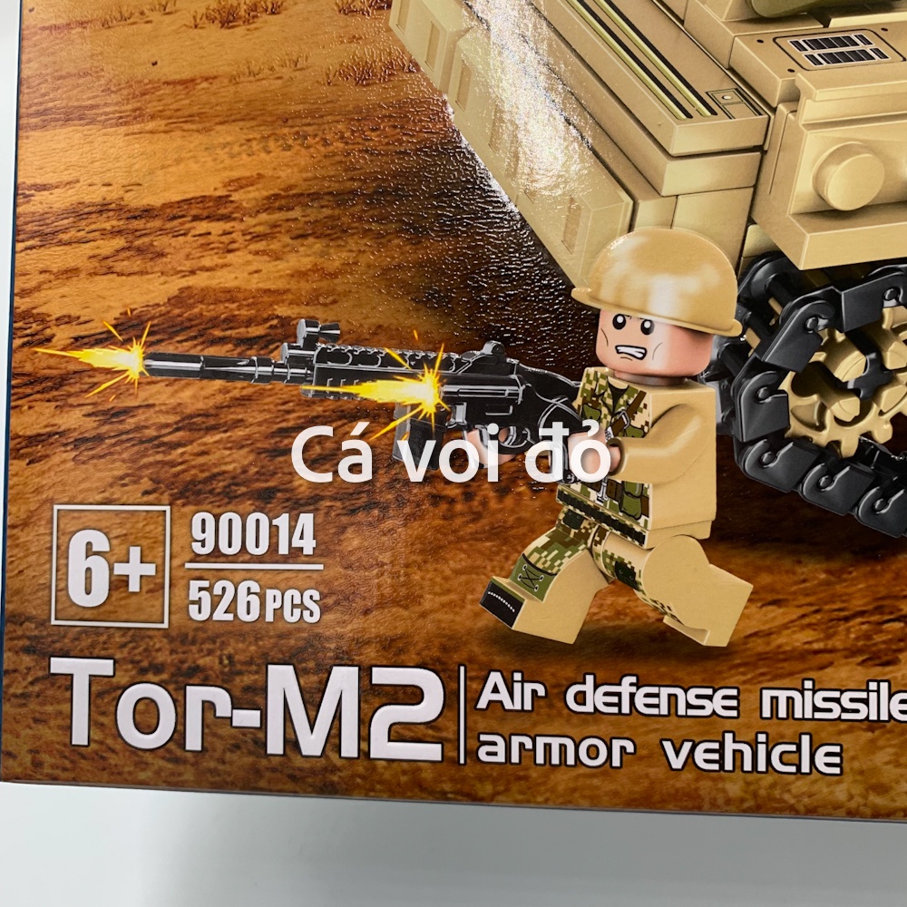 Bộ xếp hình xe tăng-Bộ lớn 524 chi tiết-siêu to khổng lồ 90014.