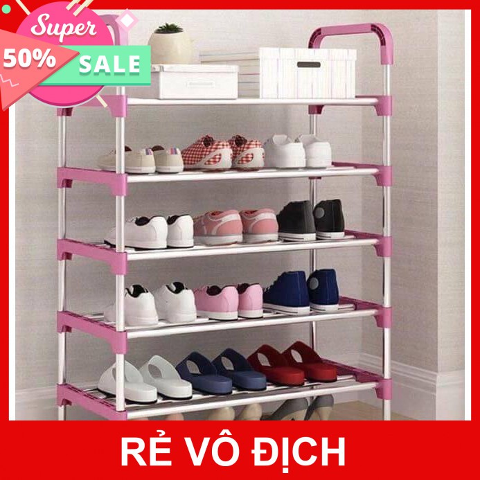 [Hot]-Kệ giày inox 5 tầng siêu đẹp