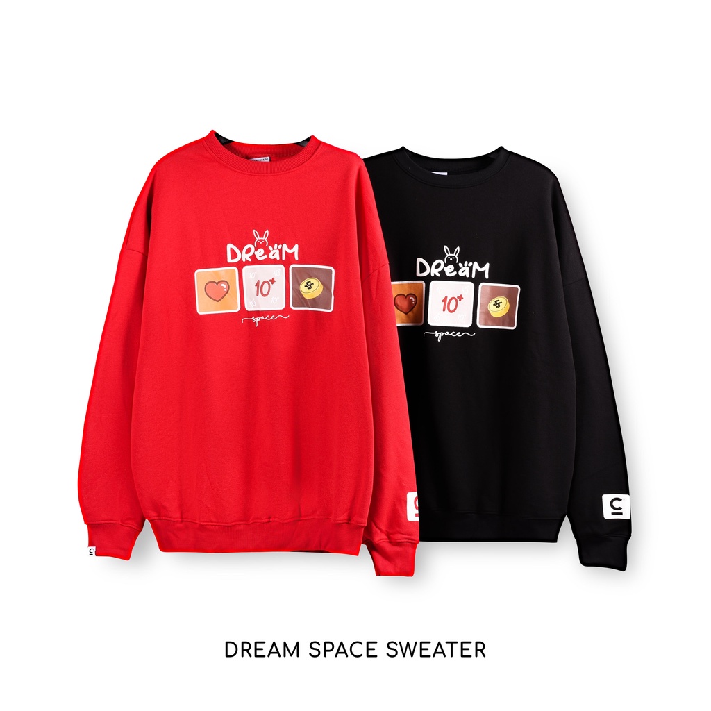 Áo Sweater CONFUSED [DREAM SPACE], Sweater Form rộng Hàn Quốc, Local Brand, Unisex