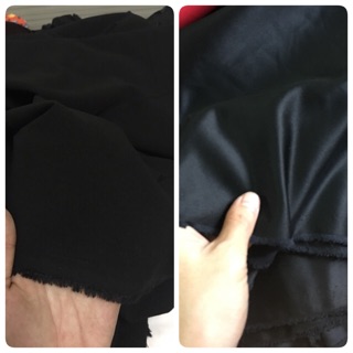 Vải quần tây đen và phi bóng cứng đen