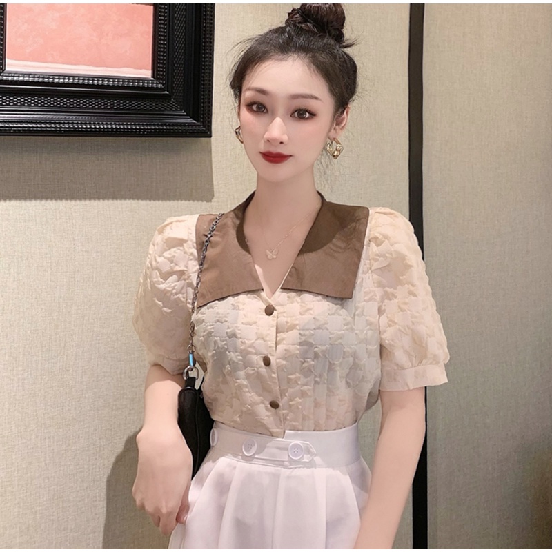 Ulzzang ( 얼짱) - Áo sơ mi công sở thời trang nữ
