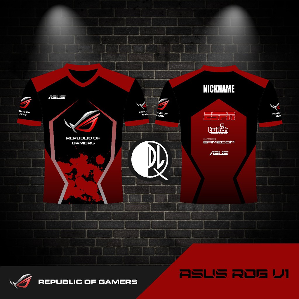 Áo Thun Chơi Game Asus Rog Jersey V1