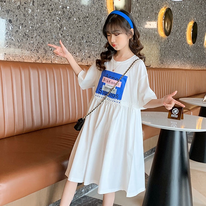 ❀Hàng giao ngay❀4-14 tuổi, quần áo trẻ em Áo Thun Tay Ngắn Dáng Rộng Phong Cách Hàn Quốc Thời Trang Mùa Hè Cho Bé Gái 8 Tuổi 9 Tuổi