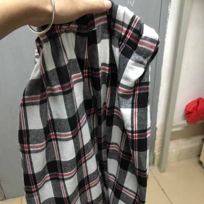 Set quần caro áo thun siêu hot fit 45-65kg