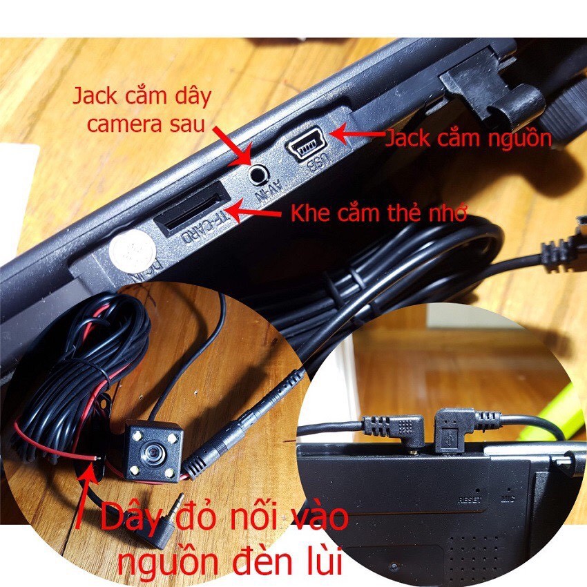 Camera Hành Trình Ô TÔ - Dạng Gương Chiếu Hậu, Màn 4,3 Inch Full hd, Tích Hợp Camera Lùi