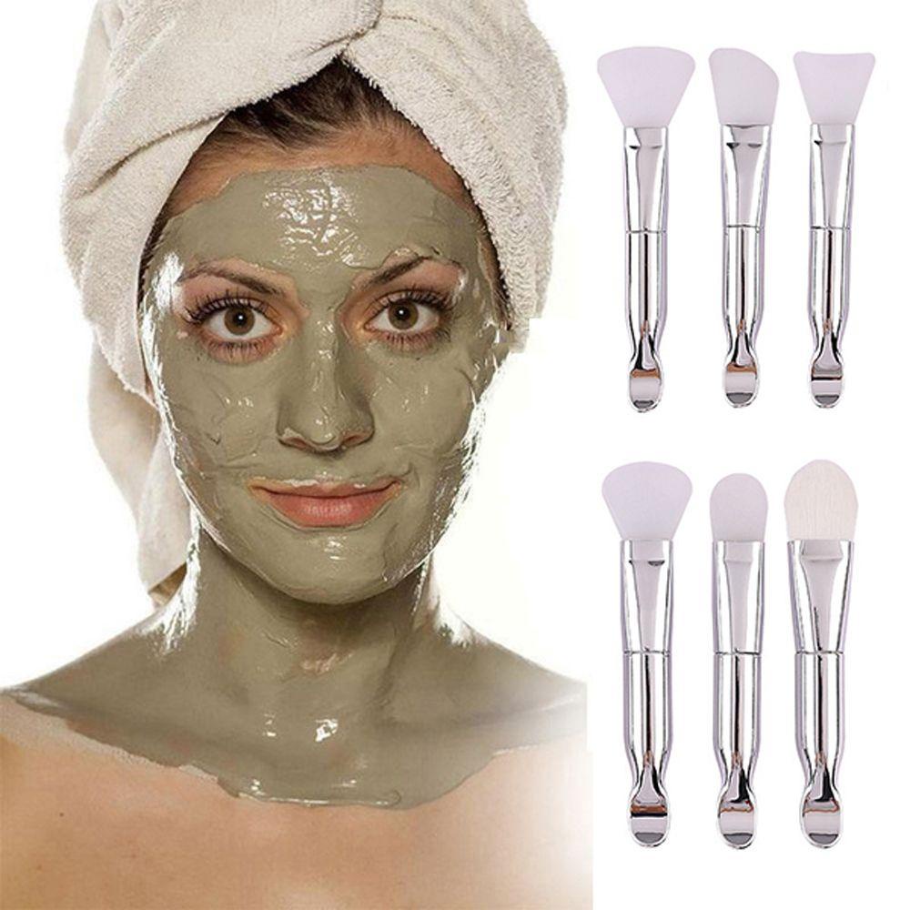 OCEANMAP Cọ Trang Điểm Hai Đầu Bằng Silicone Mềm Kèm Muỗng Chăm Sóc Da Mặt