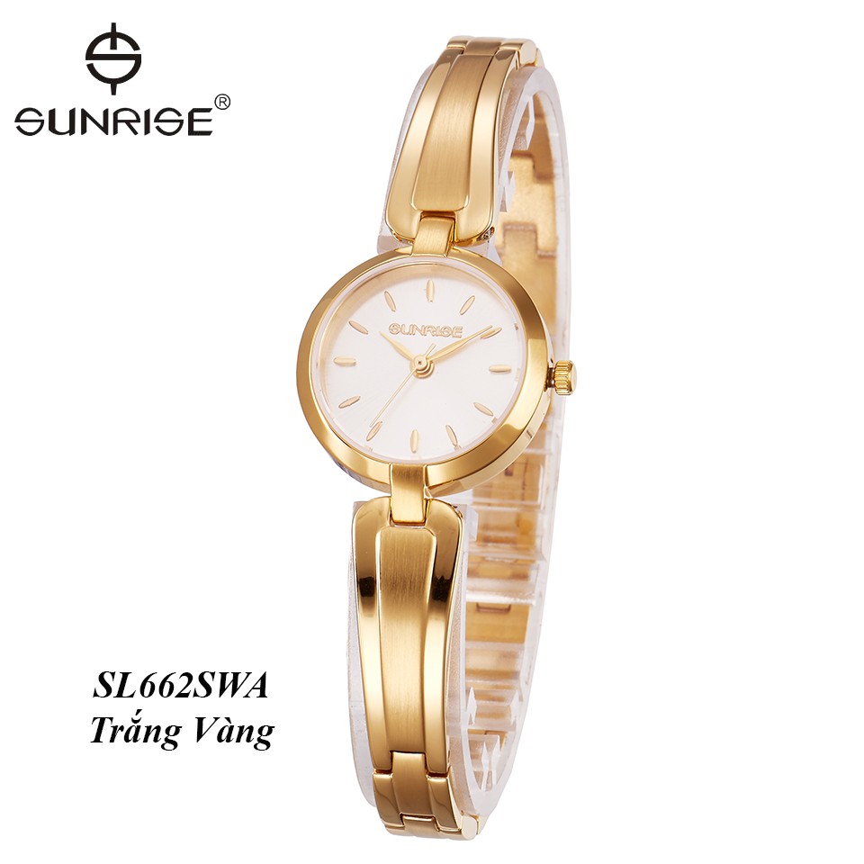 Đồng hồ nữ lắc tay Sunrise SL662SWA kính Sapphire chống xước - Fullbox chính hãng