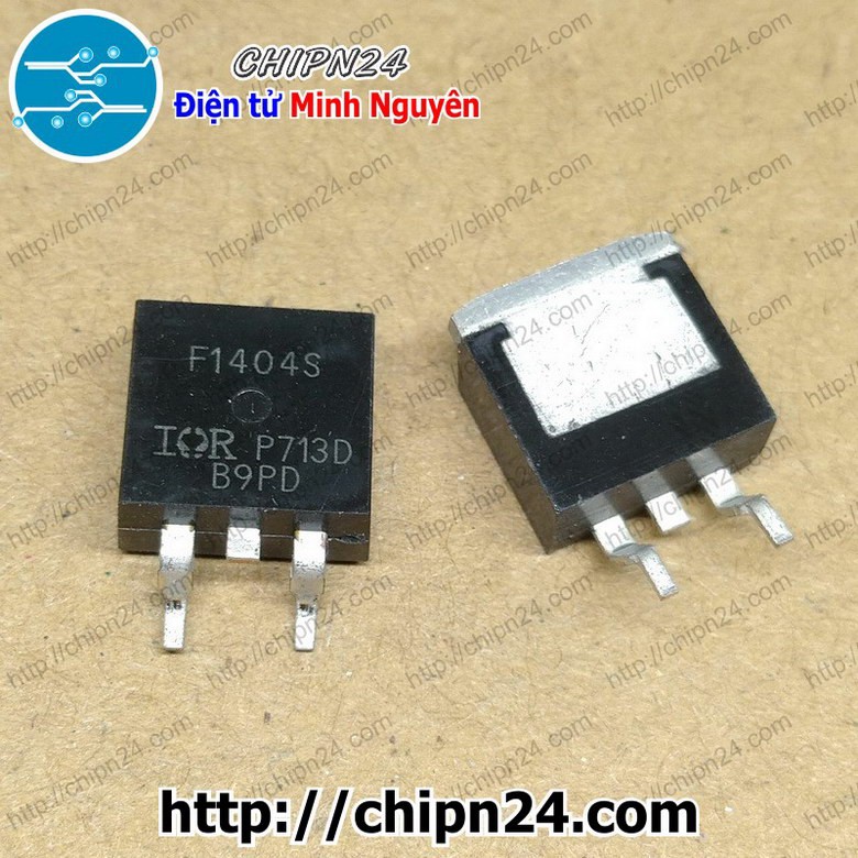 [1 CON] Mosfet Dán IRF1404 TO-263 40V 162A Kênh N (SMD Dán) (F1404S 1404)
