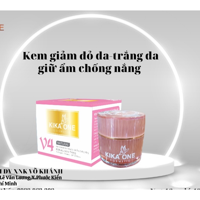 KEM KIKA ONE GIẢM ĐỎ DA - TRẮNG DA - GIỮ ẨM - CHỐNG NẮNG 16G