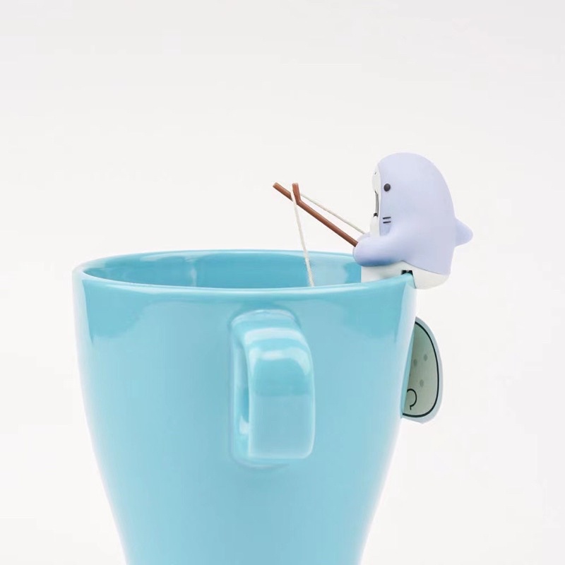 (HÀNG XỊN LOẠI 1] Móc treo túi trà hình cá mập dễ thương dùng để gắn lên ly cho xinh thích hợp decor trang trí
