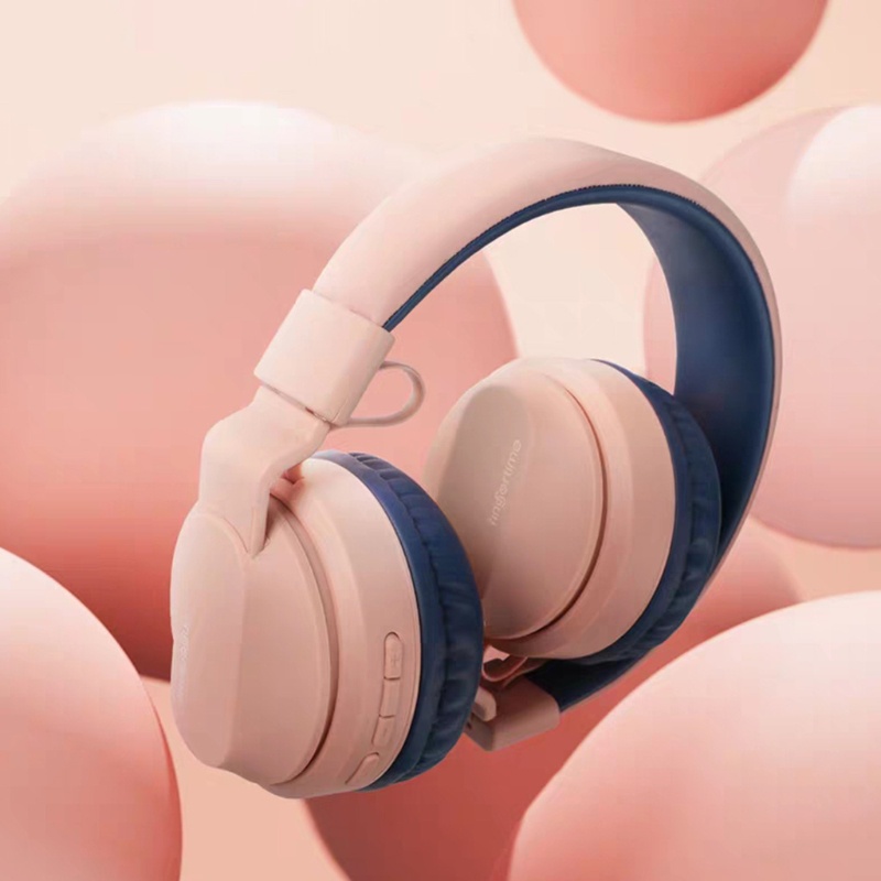 Tai Nghe zzz Không Dây Bluetooth 5.0 Màu Xanh Dương Cho Học Sinh / Máy Tính Bảng Trẻ Em