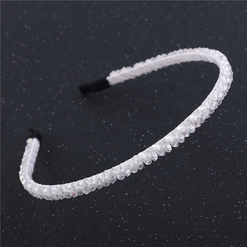 Haimeikang Băng đô pha lê đính cườm thời trang Thạch cao cài tóc cho phụ nữ Phụ kiện tóc