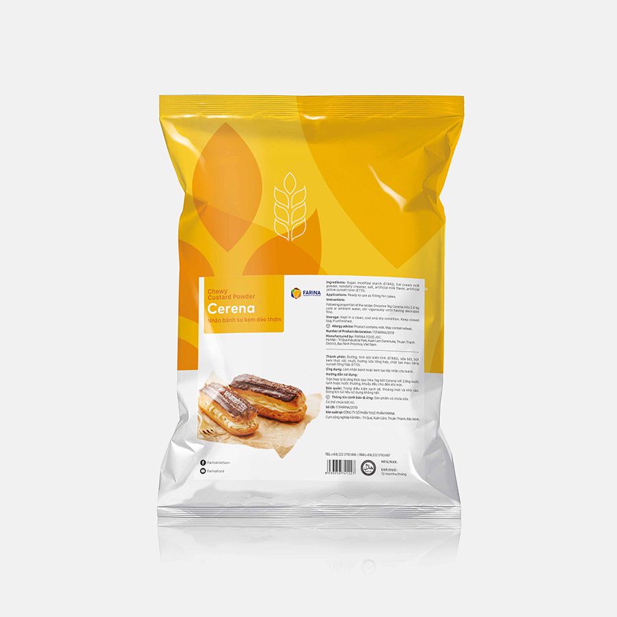 Bột nhân kem su custard dẻo thơm Cerena Farina 1kg