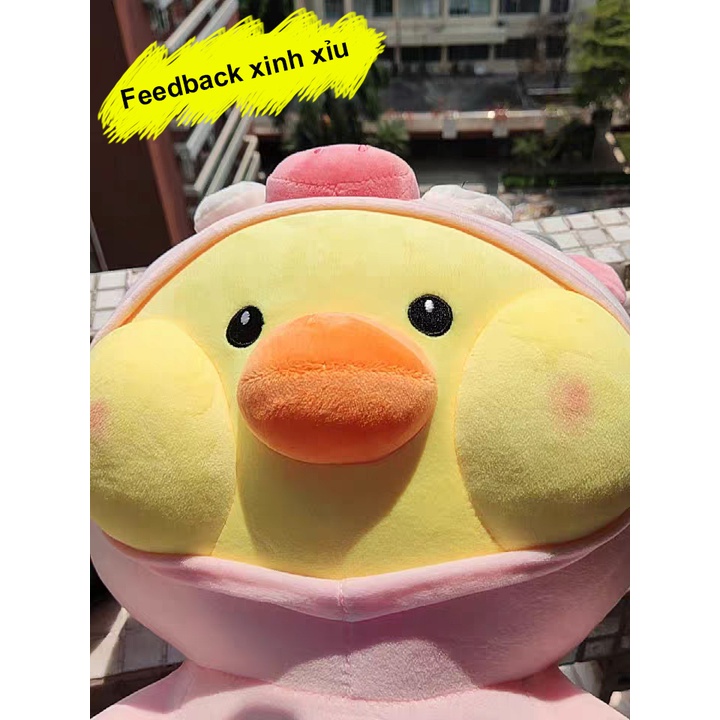 Gấu Bông Vịt Coslay Êch Hồng Xanh Má Bánh Bao Qùa Tặng Sinh Nhật Gấu Bông _ Unishop