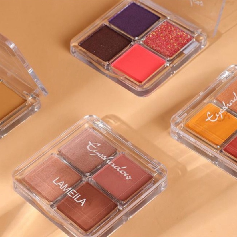 Bảng phấn mắt Lameila 4 ô chính hãng - Hàng Nội Địa Trung LPM2