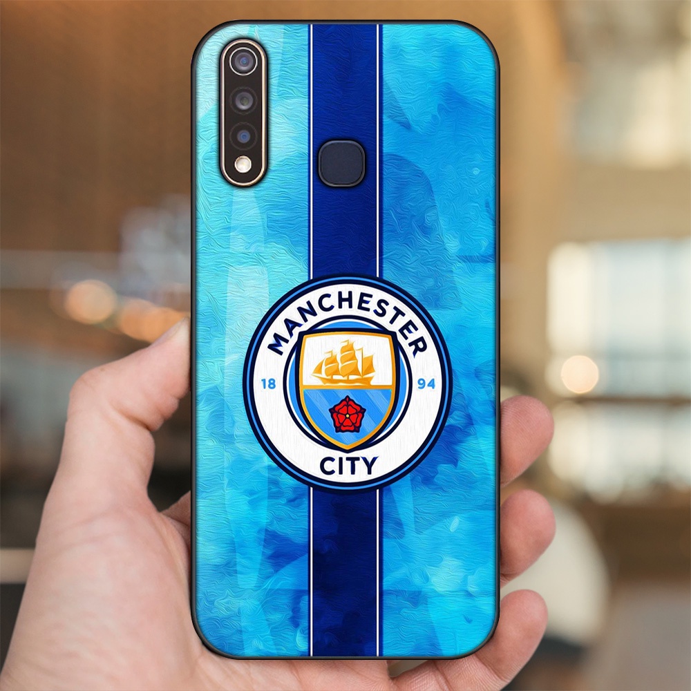 Ốp lưng Vivo Y19 viền đen in hình Manchester City MC