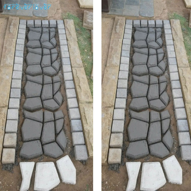 Khuôn đúc bê tông giả gạch lát sân tái sử dụng bền bỉ DIY
