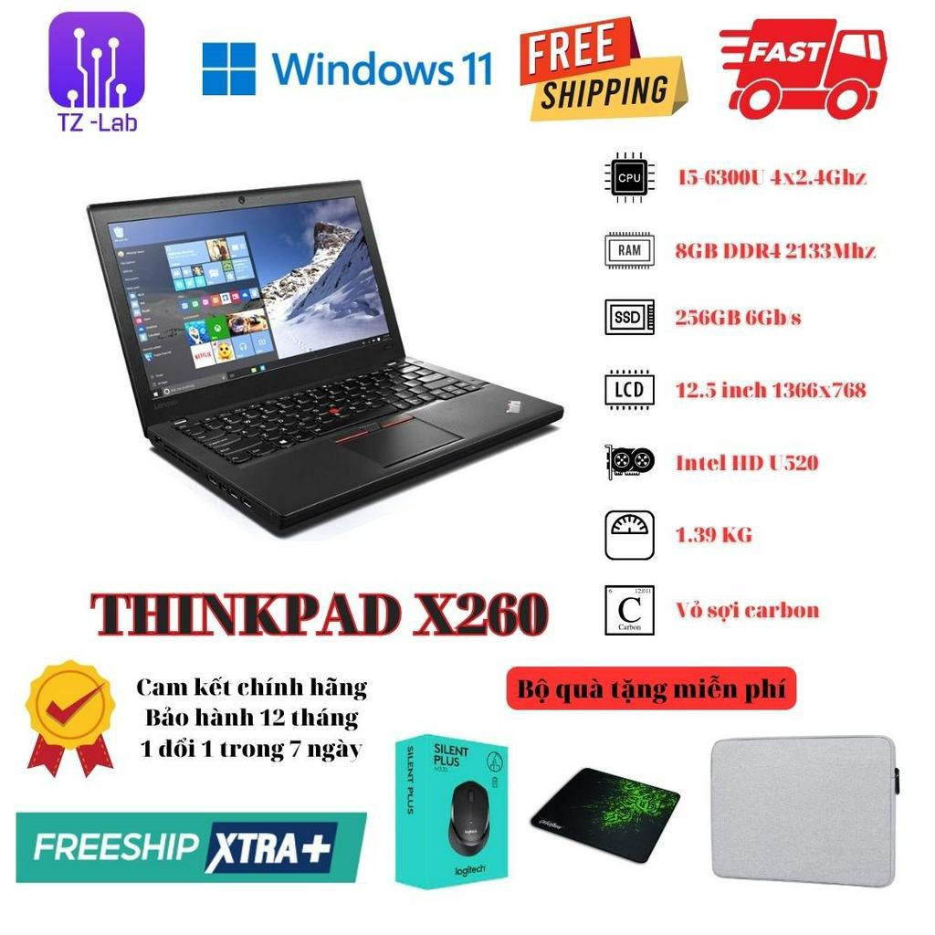 Laptop cũ Lenovo Thinkpad X260 I5-6300U/16GB/512GB SSD/12.5 inch nhỏ gọn, doanh nhân, siêu bền