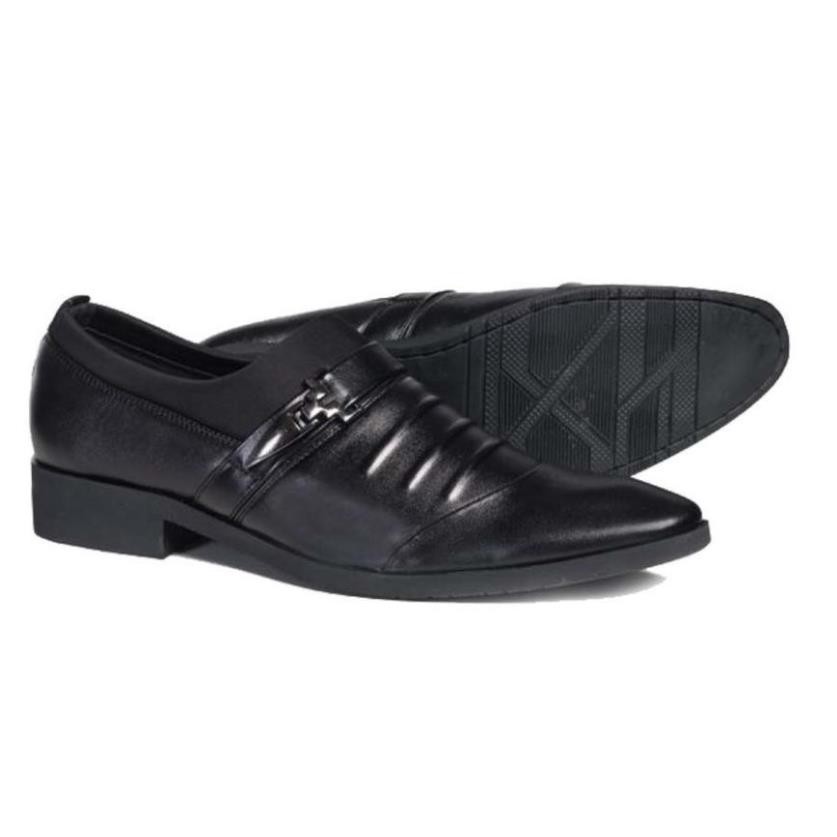 [Sale 3/3] Giày công sở Tino mũi nhọn Simple Monk Strap CS22 Sale 11 -op1 ' *