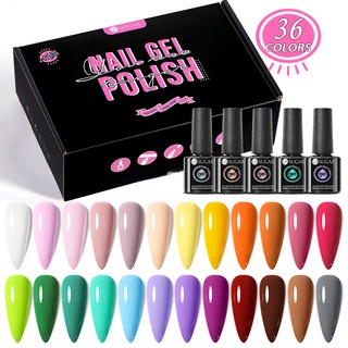 Set 36 Gel Sơn Móng Tay 7ml Nhiều Màu Sắc Thời Trang
