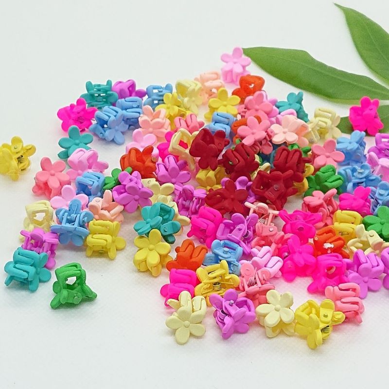 Set 30 kẹp tóc càng cua mini nhiều màu cho bé gái