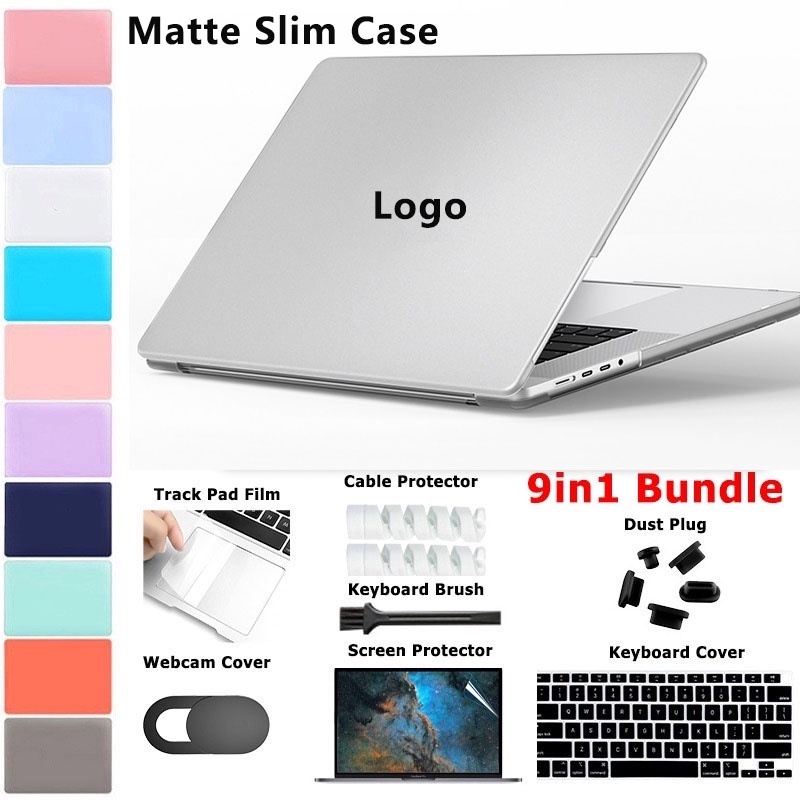 Ốp Máy Tính Bảng Nhám 9 Trong 1 Cho MacBook air 13 M2 Pro 14 16 M1 a2681 Pro a2442 a2485 Pro 13 2020 A238 a2337 a2289 air 13 inch A217 IOZY