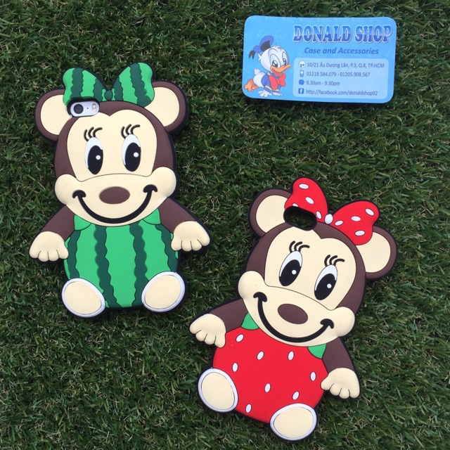 Ốp iphone 5 / 5s / se Minnie silicon dẻo