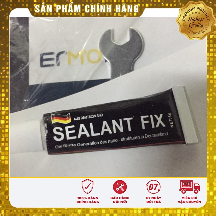 Keo dán kim loại, Keo Dán Sealant Fix Dán Cơ Khí, Dán Inox Lên Tường loại lớn kèm miếng dán phụ.